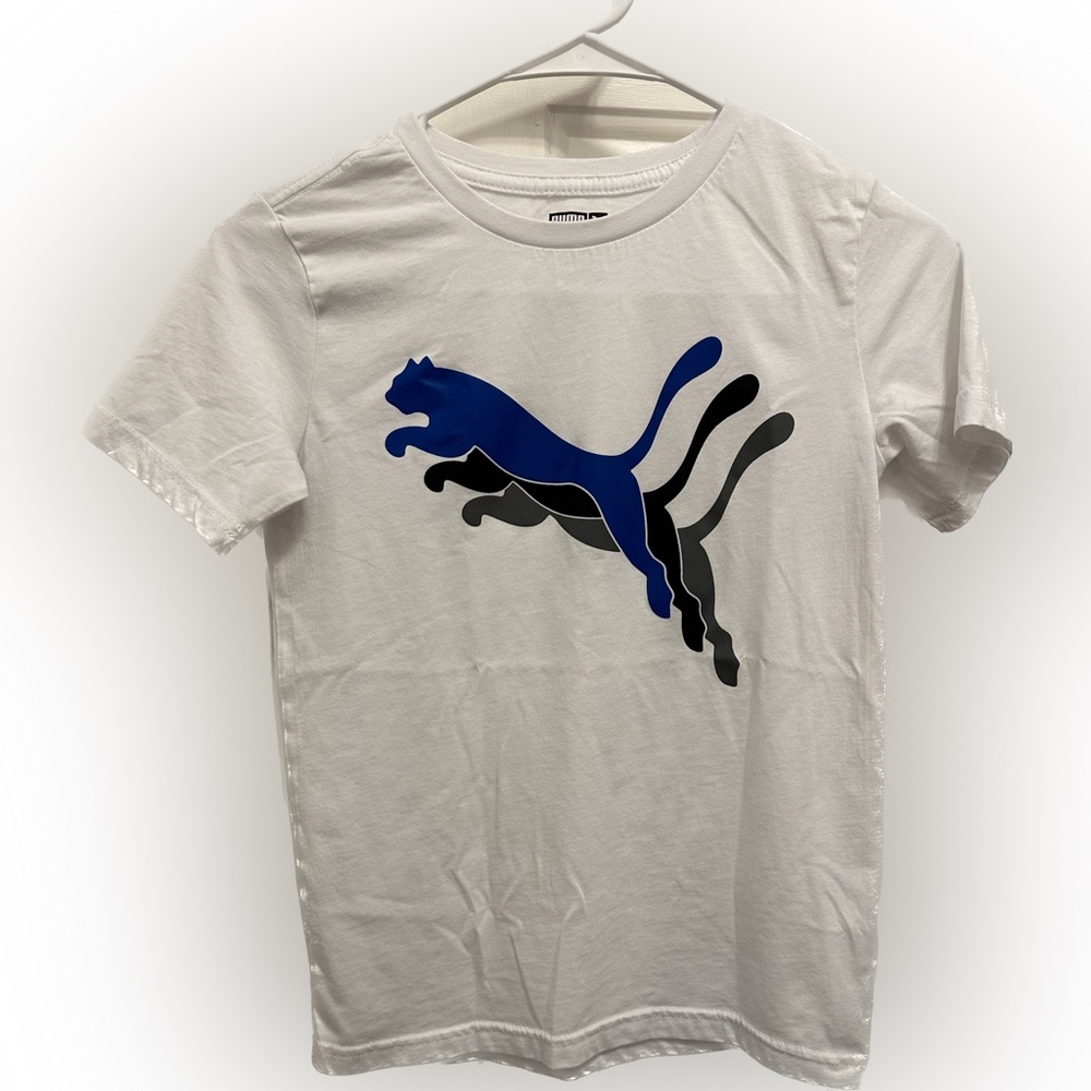 Puma Cat Retro Lines Kids Graphic T-Shirt